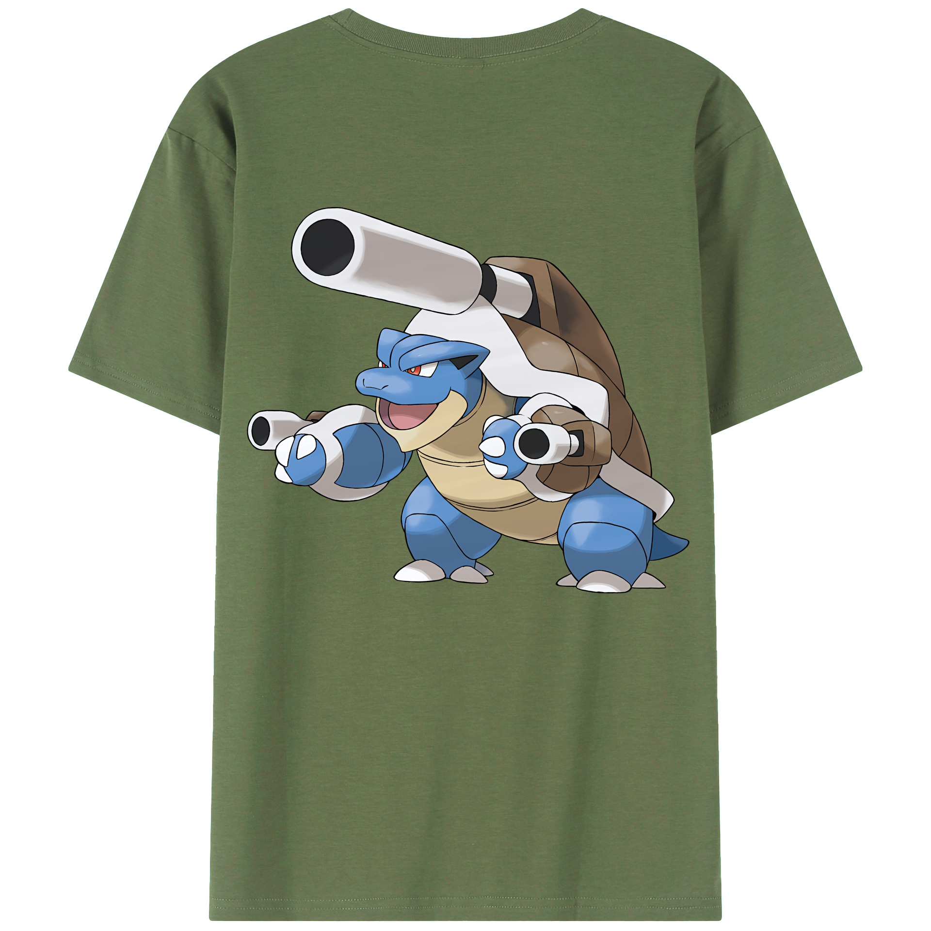 （画像用） ポケットモンスター Pokémon 綿100％ メンズ半袖Tシャツ（バックプリント） 通気性